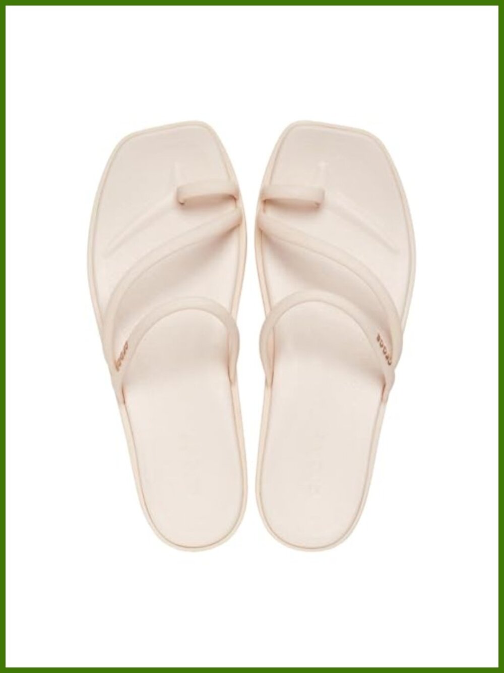 Women's Miami Toe Loop Sandals Square Toe Flat Flexible Straps